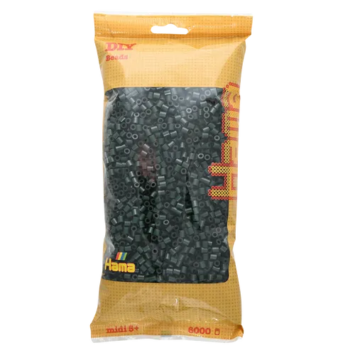 Hama 6000 Midi Bügelperlen 205-28 Olivengrün Ø 5 mm Perlen Steckperlen Beads