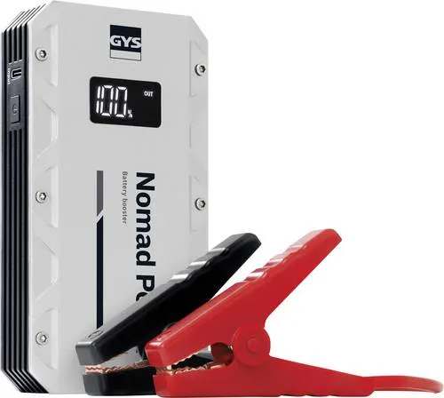 GYS LITHIUM-BOOSTER NOMAD POWER 401 087316 - Kompakte Kfz-Starthilfe (320 g) für unterwegs, ideal für das Handschuhfach oder die Reisetasche, schnell einsatzbereit und zuverlässig.