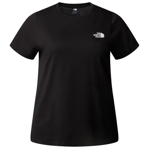The North Face T-Shirt W PLUS S/S SIMPLE DOME TEE in 1X (46/48) schwarz - Sportliches Kinder-Shirt in großen Größen, atmungsaktiv und bequem, ideal für aktive Tage.
