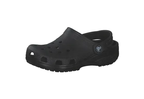 Crocs Classic Clog K Black Gr. 33-34 - Clogs für Kinder aus leichtem Croslite™-Material, ideal für Freizeit und Alltag. Verstellbarer Fersenriemen für sicheren Halt und Belüftungslöcher für individuelle Jibbitz™-Anstecker bieten zusätzlichen Komfort und Spaß.