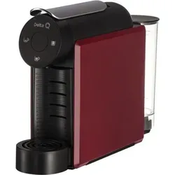 Kapsel-Kaffeemaschine Delta Q Mini Qool Rot - 1200 W, 19 bar Druck für perfekten Kaffeegenuss, kompakt und stylish