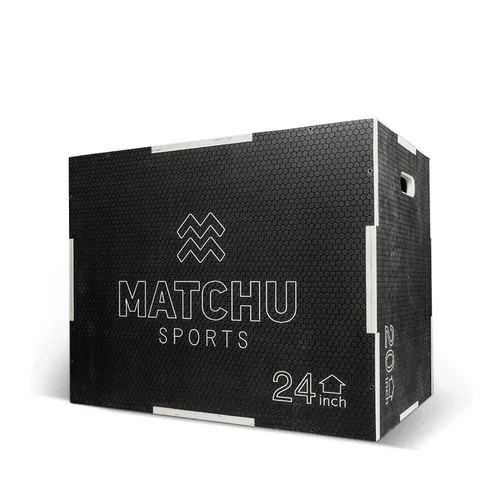 Matchu Sports - Plyo Box - Kleingeräte für plyometrisches Training, 3 Höhen einstellbar für individuelle Fortschritte und mit Anti-Rutsch-Beschichtung für sicheren Halt.