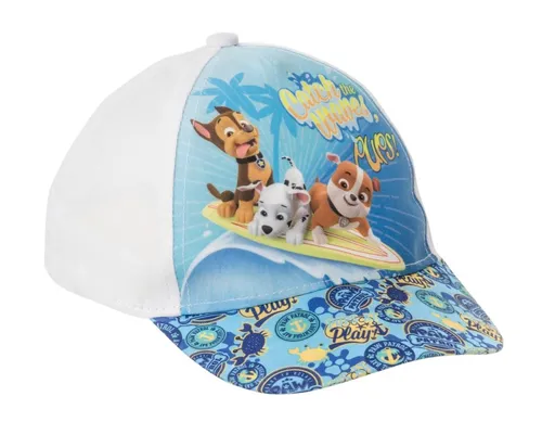 PAW PATROL Baseball Cap Paw Patrol Baseball Cap, Mütze Chase, Rubble Marshall weiß, Größe 52 (1-St) Basecap
