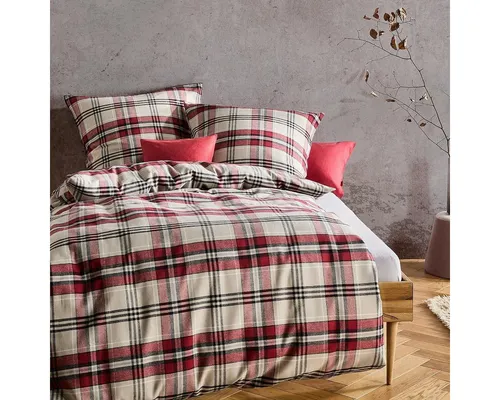 fleuresse Bettwäsche, Flanell, 2-teilig - Bettwäsche-Set aus hochwertigem Edelflanell, kuschelig warm und atmungsaktiv für erholsame Nächte. Mit praktischem Reißverschluss für einfaches Be- und Abziehen.