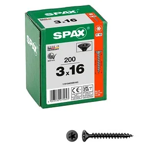 SPAX Schrauben Schwarz von SPAX