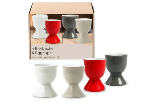 matches21 HOME & HOBBY Eierbecher, (4-tlg), Spülmaschinenfeste Eierhalter für Frühstückstisch