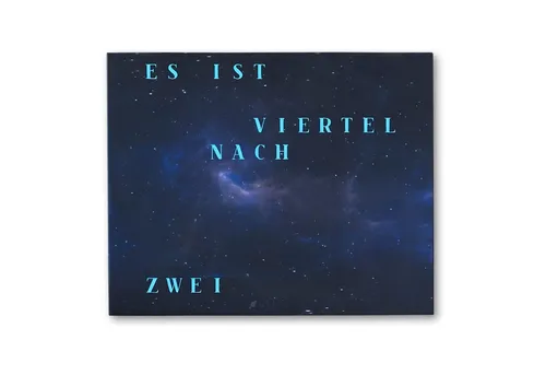 build-yours.de Wanduhr WordClock Jupiter - LED Wortuhr in Deutsch - Wanduhren mit innovativer Wortanzeige, WiFi-fähig und App-Steuerung für individuelle Einstellungen und Farben, perfekt für moderne Wohnräume.