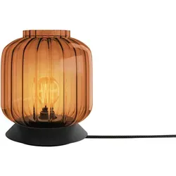 s.luce Tischlampe Velo, Braun, Zylindrisch, E27 von s.luce