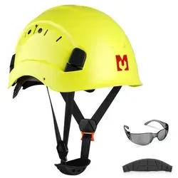 Mustbau Sicherheitshelm-Set - Verstellbarer Schutzhelm mit Anti-Beschlag-Schutzbrille - Arbeits- & Schutzkleidung: Hochwertiger Helm mit optimaler Belüftung, anpassbarem Kopfriemen und inklusive Anti-Beschlag-Schutzbrille für vielseitigen Einsatz.