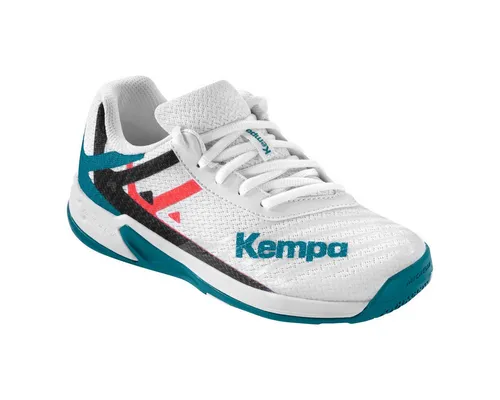 Kempa Wing 2.0 Junior Indoor-Sportschuhe EU 33 - Hallenschuhe für Kinder mit atmungsaktivem Mesh-Obermaterial und MICHELIN Laufsohle für besten Grip, ideal für Handball und andere Hallensportarten.
