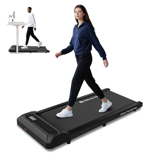 Mobvoi Walking Pad Intelligente KI für Zuhause Tragbares Unter-Tisch-Laufband mit Fernbedienung und LED-Anzeige, Walking Jogging Laufband, TicSports Zwift Kinomap, Einfache Lagerung 6/KMH 120KG