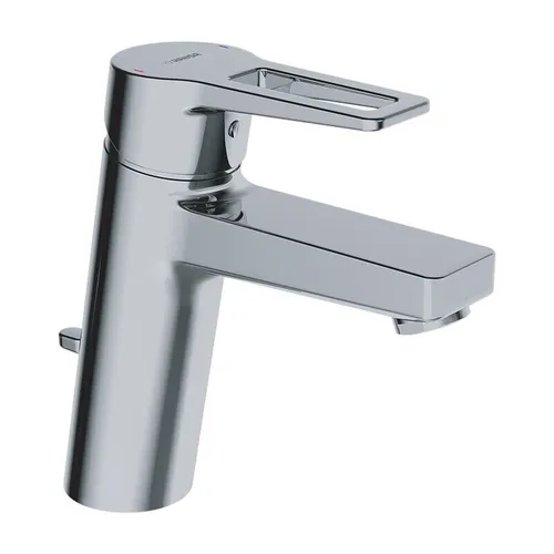 Hansa HANSATWIST XL Waschtisch Einhand Einlochbatterie - Elegante Badarmatur in Chrom mit praktischem Bügelhebel und integrierter Ablaufgarnitur für komfortable Bedienung.