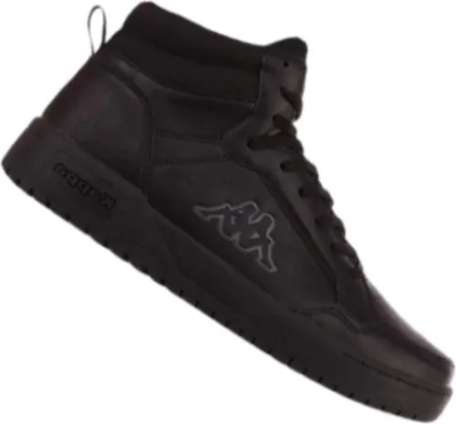 KAPPA Herren High-Top Sneakers Schwarz Größe 42 - Urbaner Retro-Stil