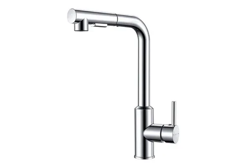 Küchenarmatur mit ausziehbarer Brause in Chrom