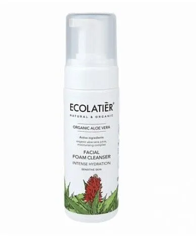 ECOLATIER Gesichtswaschmittel Intensiv feuchtigkeitsspendend Bio-Aloe Vera-Schau