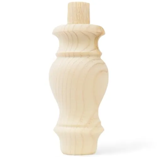 Holzando Holzfüße für Möbel aus Fichte ø60 - naturbelassenes Holz - ideal für Restauration & Reparatur - Möbelfüße Holz in Verschiedene Größen & Materialien erhältlich