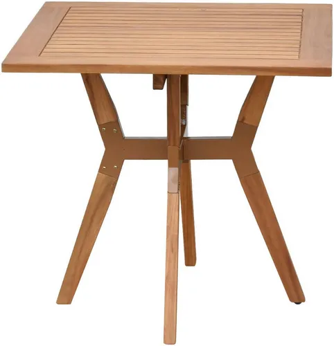 Merxx Bistro Tisch 70 x 70 cm - Hochwertiges Akazienholz - Gartentisch aus geöltem Akazienholz, ideal für kleine Außenbereiche. Kompakt und vielseitig einsetzbar, perfekt für Beistelltisch oder als Tisch für zwei Personen.