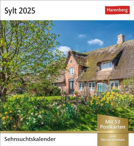 Sylt Sehnsuchtskalender 2025 - Wochenkalender mit 53 Postkarten: Reise-Kalender mit 53 Postkarten voll traumhafter Urlaubs-Fotos. Sylt für den ... Wochenkalender (Sehnsuchtskalender Harenberg)