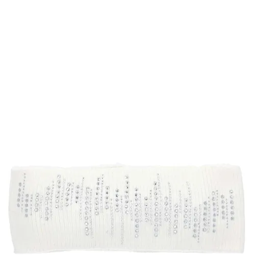 Antonio Strick Stirnband mit Pailletten  weiß in weiß von Antonio