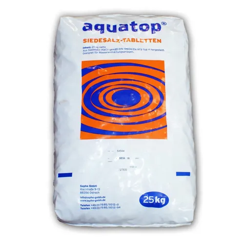 Stabilo Aquatop Salztabletten 25 kg – Hochreines Regeneriersalz für Wasserenthärter