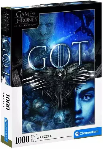 Clementoni 39589 - Puzzle Game of Thrones 1000 Teile Panorama, detailgenaues Legespiel für stundenlangen Knobelspaß und ideale Wanddekoration