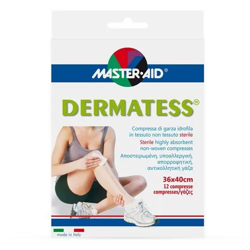 Master-Aid® Dermatess® Hydrophile Mullkompresse aus sterilem Vliesstoff 36x40