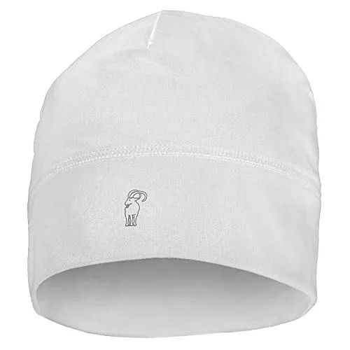 ALPIDEX Running Mütze Sportmütze Laufmütze Damen Herren Funktionsmütze One Size Thermo Kopfbedeckung Radfahren Winddicht Atmungsaktiv Skull Cap Fahrrad Unterziehmütze Unisex, Farbe:White