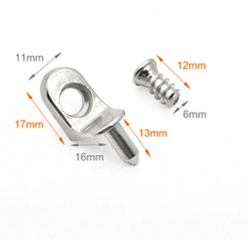 24x Winkelbodenträger mit Zapfen 5mm Regalbodenträger zum Schrauben Fächerträger