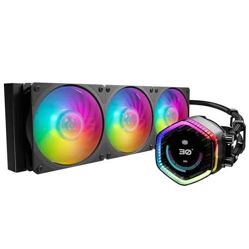 Cooler Master MasterLiquid 360 ION - Hochleistungs-Flüssigkeitskühler - Zubehör für PC, bietet effiziente Kühlung mit 3 ARGB-Lüftern und einem 2,1