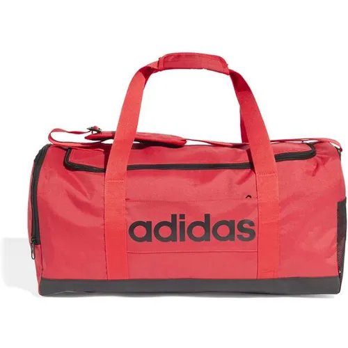 adidas LINEAR DUFFEL Sporttasche M in pure ruby-black in rot von adidas