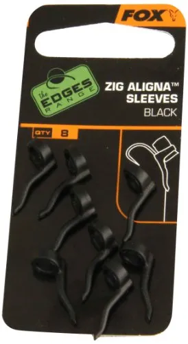 Fox Zig Aligna Sleeves Black Montage Karpfenmontage Angelmontage