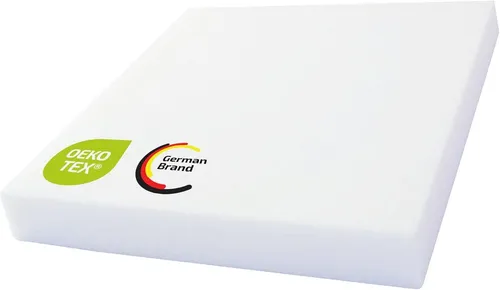 KiNDERWELT Polsterauflage 1 x Schaumstoff Polster Schaumstoffplatte Schaum Matratze 40 x 40 x 6, lässt sich problemlos zuschneiden (Cuttermesser, Tepichmesser)