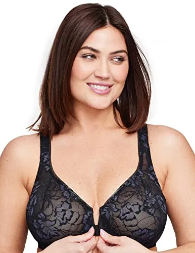 Glamorise Damen 9246 Plunge Bra, Schwarz, 110D