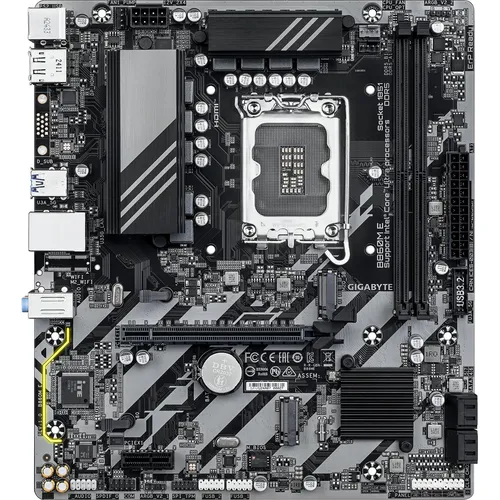GIGABYTE B860M E Mainboard - Micro-ATX Mainboard mit Intel® B860 Chipsatz, optimiert für 2x DDR5-Speicher, ideal für leistungsstarke PC-Bauten.