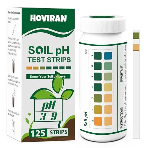Boden-pH-Test-Set mit 125 Teststreifen (Bereich 3-9)