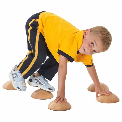 Balancier-Halbkugel aus Massivholz, ø 14x5 cm, Stück