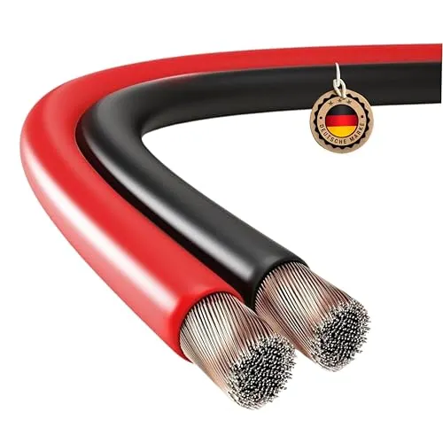 ETEC Lautsprecherkabel CCA 2x1,50mm² rot/schwarz 50m