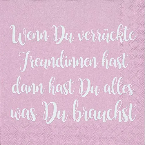 Räder Cocktailservietten Wenn du verrückte