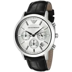 Emporio Armani Herren-Armbanduhr XL Chronograph Quarz Leder AR2432