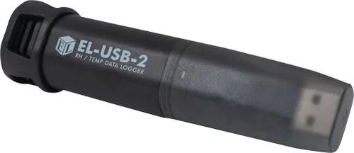 Lascar Electronics Multi-Datenlogger EL-USB-2 - Feuchtigkeitsmessgerät für Temperatur und Luftfeuchtigkeit, ideal für präzise Datenaufzeichnung mit USB-Auslesemöglichkeit und grafischer Auswertung der Messwerte.