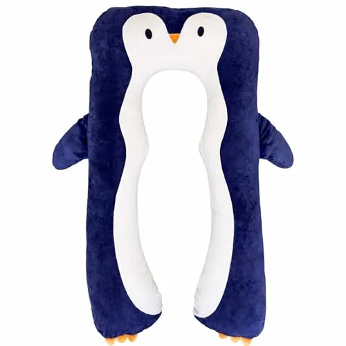 DRACA Seitenschläferkissen Kinder Pinguin – Komfortkissen für entspannten Schlaf