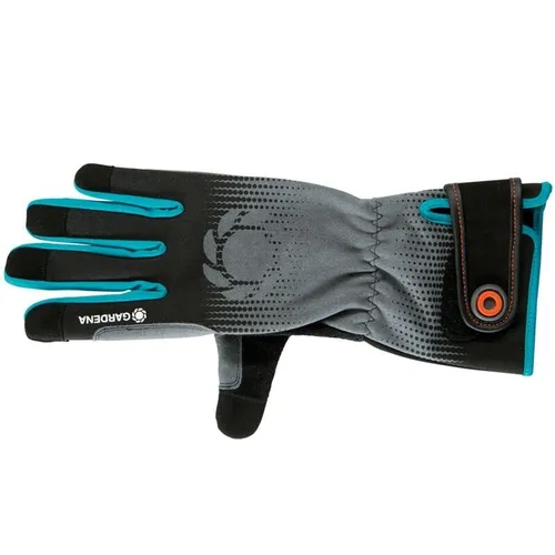 Gardena Strauchpflegehandschuh Größe 8 M - Gartenhandschuhe mit langen Stulpen, optimaler Tragekomfort und mobile Touch-Funktion für einfache Smartphone-Nutzung