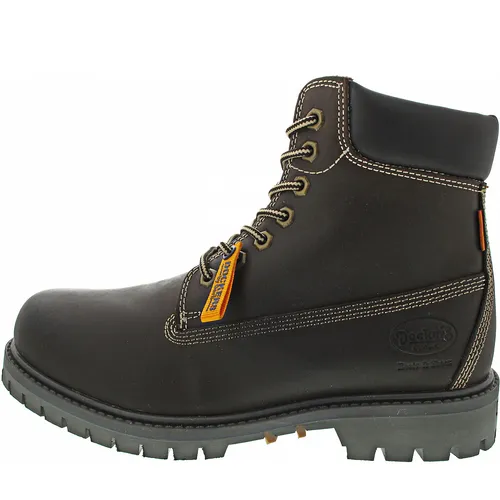 Dockers by Gerli Herren Leder Stiefel gefüttert Dunkelbraun - 41 - Stilvolle Herren Leder Stiefel in Dunkelbraun mit warmem Innenfutter. Robuste Synthetiksohle und komfortable Polsterung sorgen für einen sicheren Halt und angenehmen Tragekomfort an kalten Tagen.
