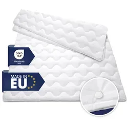 Gentle North Microfaserbettdecke 4 Jahreszeiten - Winter - Ganzjahresdecke - Sommerdecke, Füllung: Kunstfasern weiß 155 cm x 220 cm