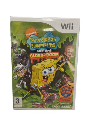 Spongebob Squarepants Globs of Doom Game - Action & Abenteuer für Nintendo Wii, erlebe die Macht des Schleims mit Spongebob und Freunden, neu und originalverpackt, USK ab 6 Jahren.