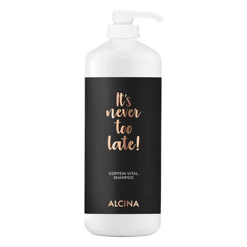 ALCINA COFFEIN SHAMPOO 1250ml – Vorratsflasche mit Pumpe - Shampoo für alle Haartypen, nährt und spendet Feuchtigkeit. Ideal gegen Haarausfall, ammoniakfrei und perfekt für alle Altersgruppen.