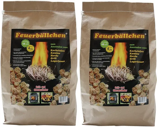Raiffeisen Waren Grillanzünder Raiffeisenwaren Feuerbällchen Anzünder, Inhalt 8 kg, Brenndauer 10 min