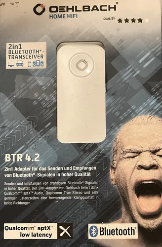 Oehlbach 2in1 Bluetooth Transceiver Sender Empfänger BTR 4.2 Receiver Adapter