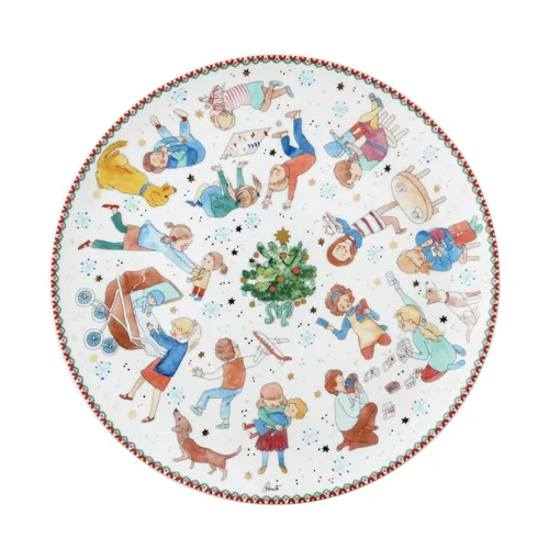Hutschenreuther Plätzchenteller 28cm für Weihnachten in weiß von Hutschenreuther