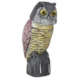 Vogelschreck Eulenattrappe - Wetterfeste Taubenvertreiber Dekofigur - Gartenfiguren & Verzierungen - Effektive Eulenattrappe aus wetterfestem Kunststoff, ideal zum Vertreiben von Tauben und anderen Vögeln im Garten.